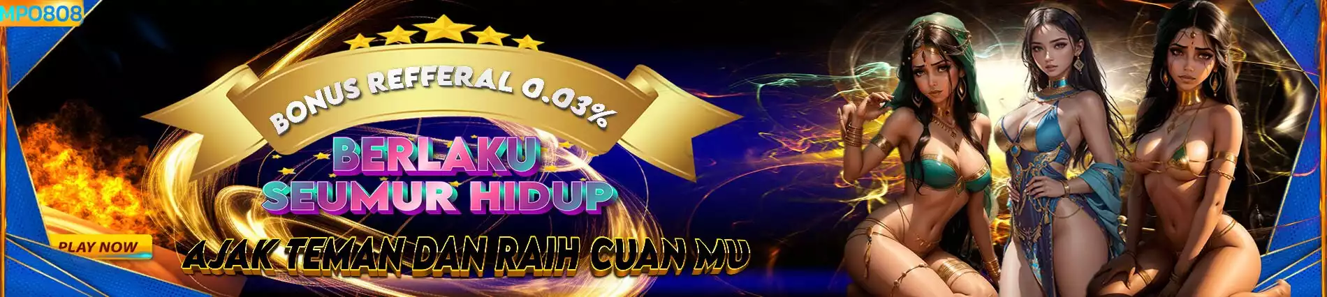 Bonus referral seumur hidup MPO808